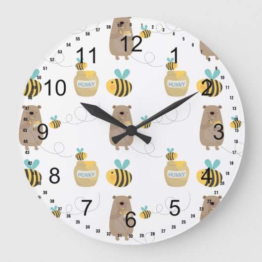 Bears Große Wanduhr (Vorderseite)