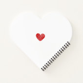 Bears & Hearts Valentine's Day Notebook Notizblock (Rückseite)