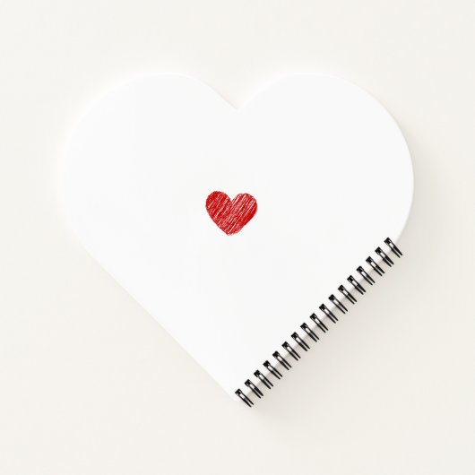 Bears & Hearts Valentine's Day Notebook Notizblock (Rückseite)