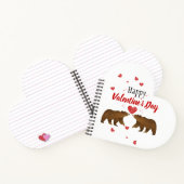 Bears & Hearts Valentine's Day Notebook Notizblock (Innenseite)
