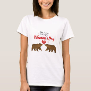 Bears & Hearts Valentinstag T - Shirt
