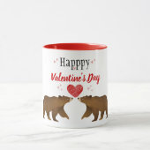 Bears & Hearts Valentinstag Tasse (Zentrum)