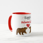 Bears & Hearts Valentinstag Tasse (Vorderseite Links)