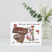Bears Hugs Postkarte (Stehend Vorderseite)