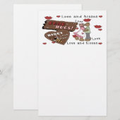Bears Hugs Stationery Briefpapier (Vorne/Hinten)