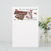 Bears Hugs Stationery Briefpapier (Stehend Vorderseite)