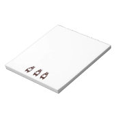 Bears in einem Line Editor Notizblock (Rotiert)