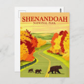 Bears in Shenandoah NP Postcard Postkarte (Vorne/Hinten)