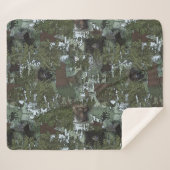 Bears in the Beautiful Woods Sherpadecke (Vorderseite (Horizontal))