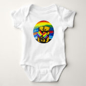 Bears Liebe LGBT-Regenbogenflagge Baby Strampler (Vorderseite)