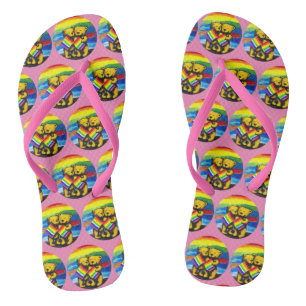 Bears Liebe LGBT-Regenbogenflagge Badesandalen