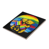 Bears Liebe LGBT-Regenbogenflagge Fliese (Seite)
