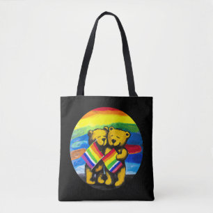 Bears Liebe LGBT-Regenbogenflagge Tasche