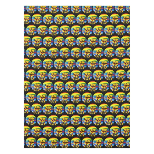 Bears Liebe LGBT-Regenbogenflagge Tischdecke (Vorderseite)