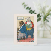 "Bears Making Music" Vintag Postkarte (Stehend Vorderseite)