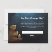 Bears Mama Bly Size Baby Duschspiel Einladung (Vorderseite)