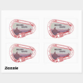 Bears Oars Klettergarten Rechteckiger Aufkleber (Blatt)