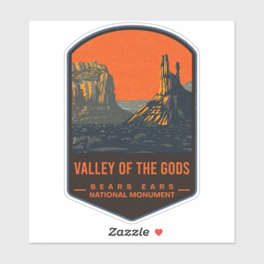 Bears Oars National Monument Aufkleber (Blatt)