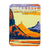 Bears Oars National Monument Utah Retro Magnet (Vertikal)