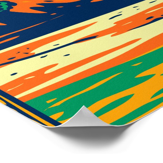 Bears Oars National Monument Utah Retro Poster (Ecke)