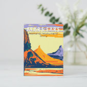 Bears Oars National Monument Utah Retro Postkarte (Stehend Vorderseite)