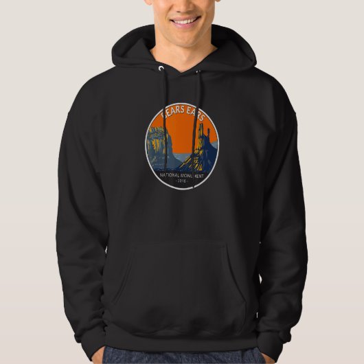 Bears Oars National Monument Utah Vintag Circle Hoodie (Vorderseite)