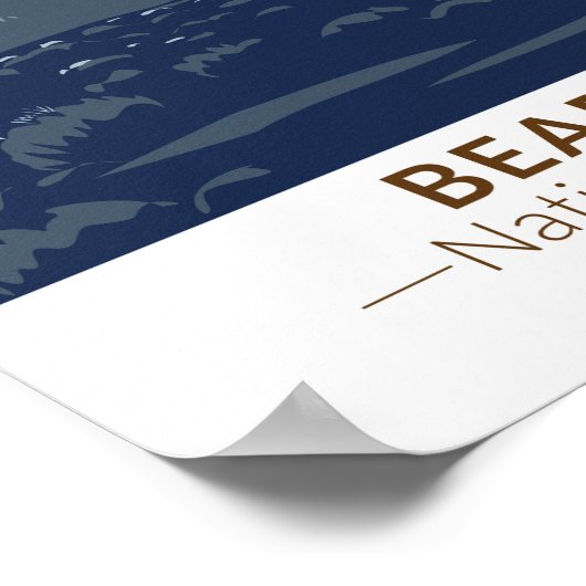 Bears Oars Nationaldenkmal Utah Vintag Poster (Ecke)