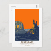 Bears Oars Nationaldenkmal Utah Vintag Postkarte (Vorne/Hinten)