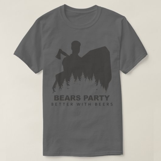 Bears Party besser mit Bier Classic TShirt (Design vorne)
