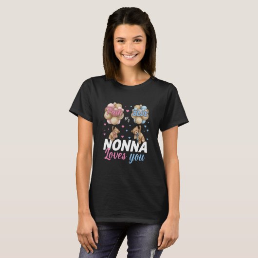 Bears Pink oder Blue Nonna Lieben, die Sie Geschle T-Shirt (Vorne ganz)
