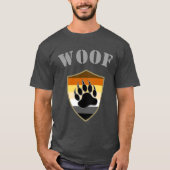 Bears Pride Fahne Bärenpaw Woof T-Shirt (Vorderseite)