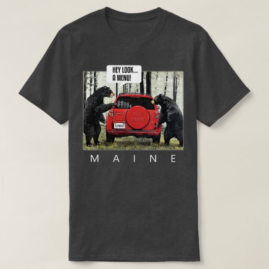 Bears sagen, sie sehen ein Menü T-Shirt (Design vorne)