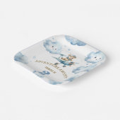 Bear's Skyward Soiree: 2ND Birthday Paper Plate Pappteller (Gewinkelt)