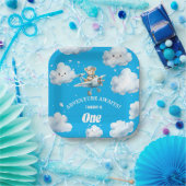 Bear's Skyward Soiree: Erste Geburtstagspulte Pappteller (Party)