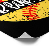 Bears Softball Team Maskottchen Schulgeist Spielta Poster (Ecke)