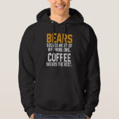 Bears Solves My Problems Coffee Bear Wildlife Pol Hoodie (Vorderseite)