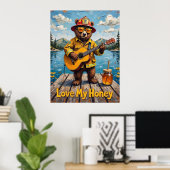 Bear's Sweet Serenade Poster (Heimbüro)
