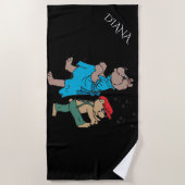 BEARS tanzt Strandtuch für Kinder. Individuelle Na (Vorderseite)