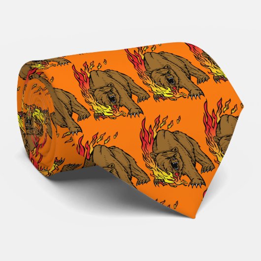 Bears Team Mascot Fußball Basketball Necktie Krawatte (Gerollt)