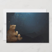 Bears Twinkle Twinkle Little Star Baby Dusche Einladung (Rückseite)