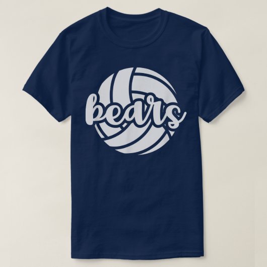 Bears Volleyball Team Mascot School Spirit Game Da T-Shirt (Design vorne)