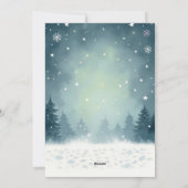 Bears Weihnachtsbaum Familie Name Weihnachtskarte Feiertagskarte (Rückseite)