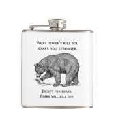 Bears werden dich umbringen flachmann (Vorderseite)