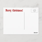 Bearted Gnome in Weihnachten Strumpf Grüne Wirbel Postkarte (Rückseite)