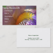 Bearted Iris Business Card Visitenkarte (Vorne/Hinten)