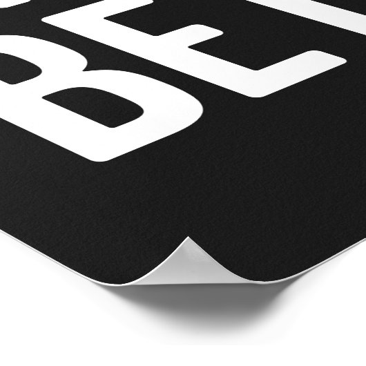 Bearted Typ Snugggle Better Funny Quote Poster (Ecke)