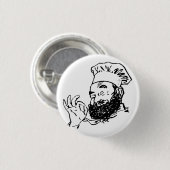 Bearter Koch genehmigt Button (Vorne & Hinten)