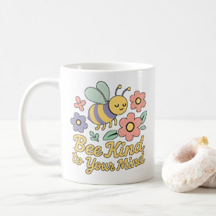 Beartige Motivierend Blumenmuster Kaffeetasse