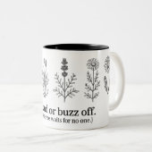 Beartige oder abschüssige Tasse | Funny Bee Coffee (VorderseiteRechts)