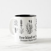 Beartige oder abschüssige Tasse | Funny Bee Coffee (Vorderseite Links)
